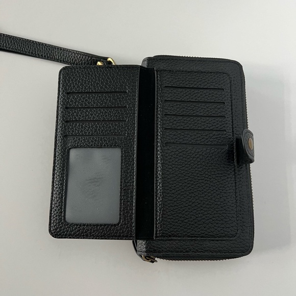 Multifunction Wristlet Multiple Card Slot Wallet Phone Case in Black - Picture 4 of 8